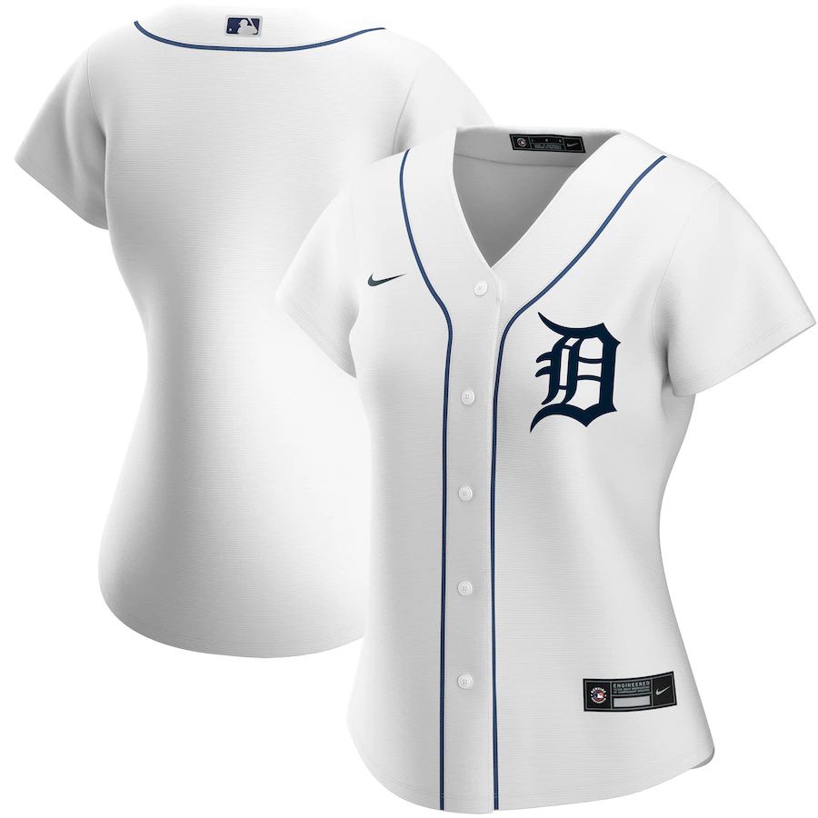 Cheap Womens Detroit Tigers Nike White Home Replica Team MLB Jerseys